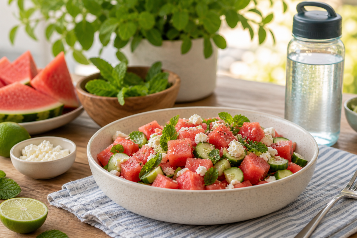 What to Eat During a Heatwave: Watermelon Feta Salad